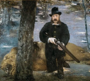  hunt Painting - Pertuiset Lion Hunter Eduard Manet